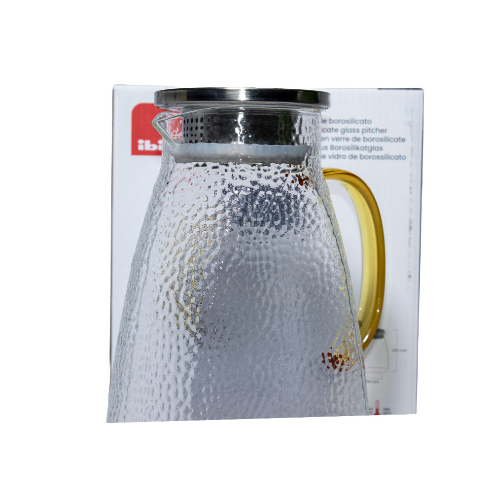 Pichet Verre Borosilicate IBILI 1,5L Filtre Inox | MY SWEET TEA