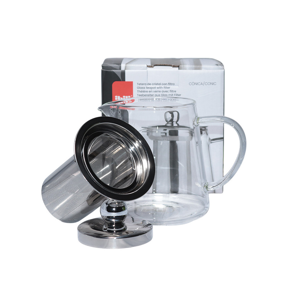 Théière Verre Cristal IBILI 45cl Filtre Inox | MY SWEET TEA