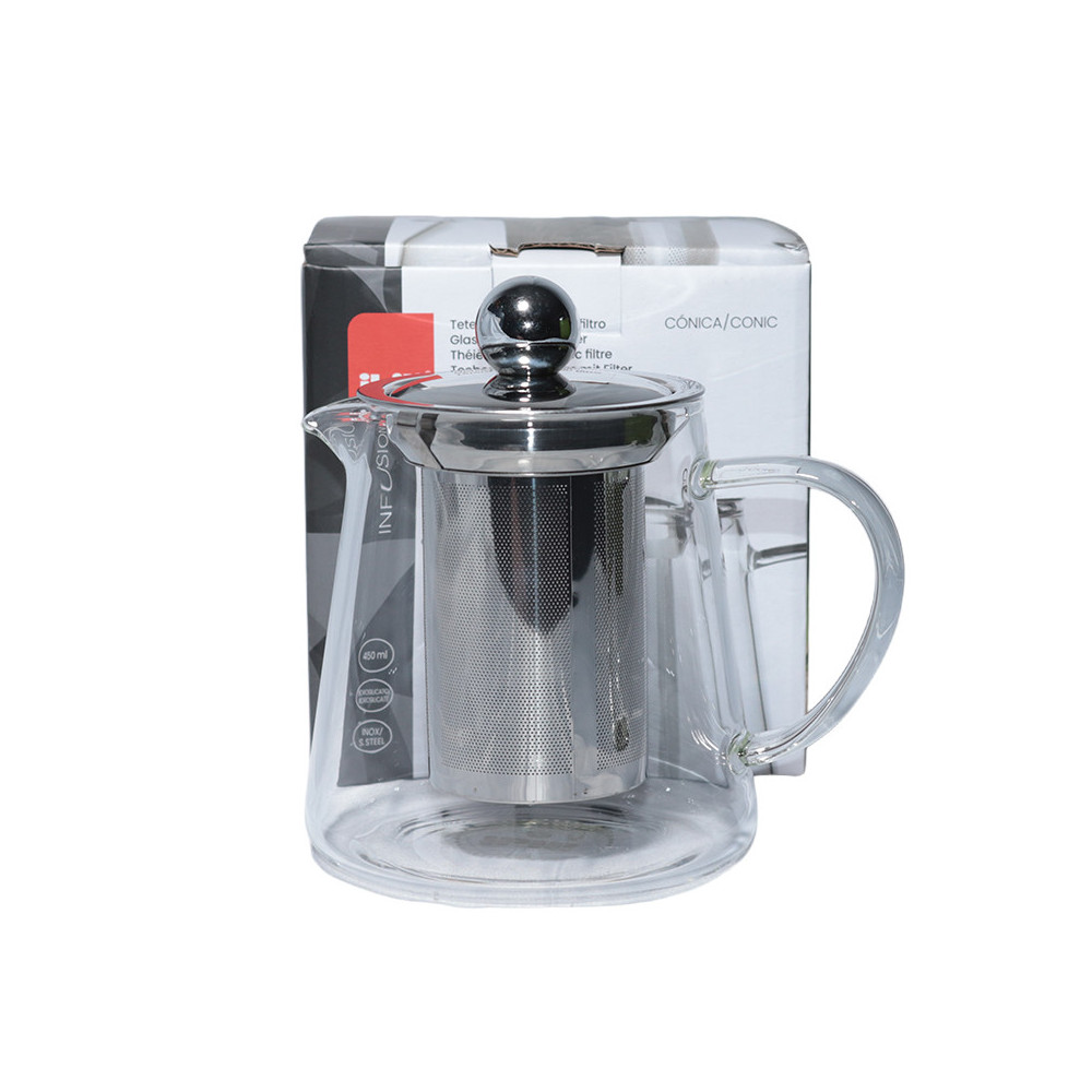 Théière Verre Cristal IBILI 45cl Filtre Inox | MY SWEET TEA