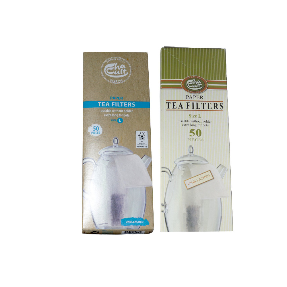 Filtres Papier Thé Taille L x50 ChaCult Carafe | MY SWEET TEA