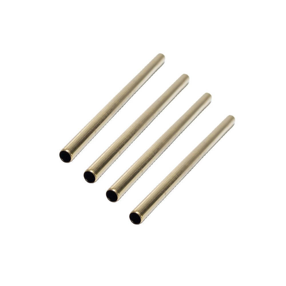 Kit 4 pailles en Inox Or pour Bubble Tea
