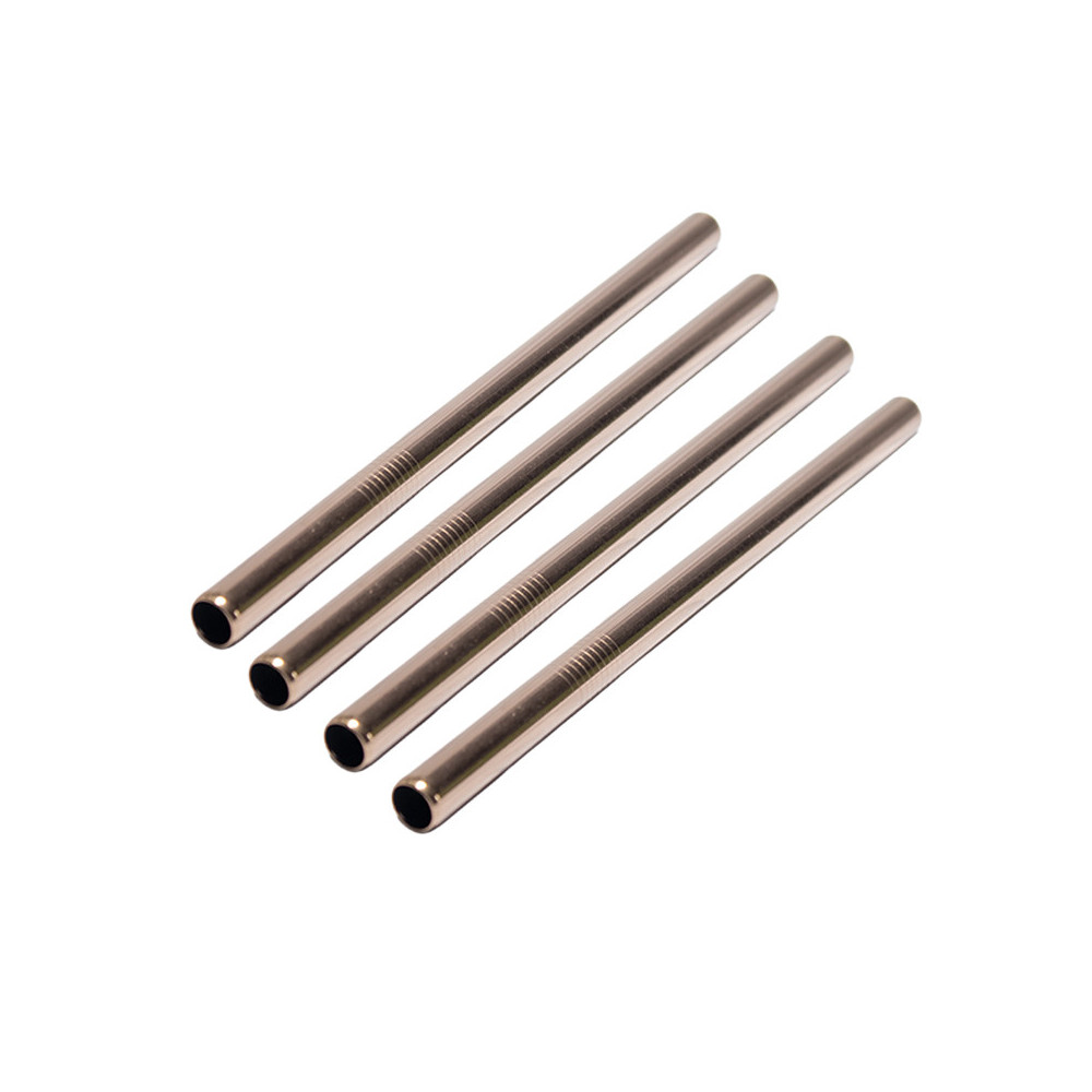 Kit 4 pailles inox bronze Bubble Tea réutilisables | MY SWEET TEA