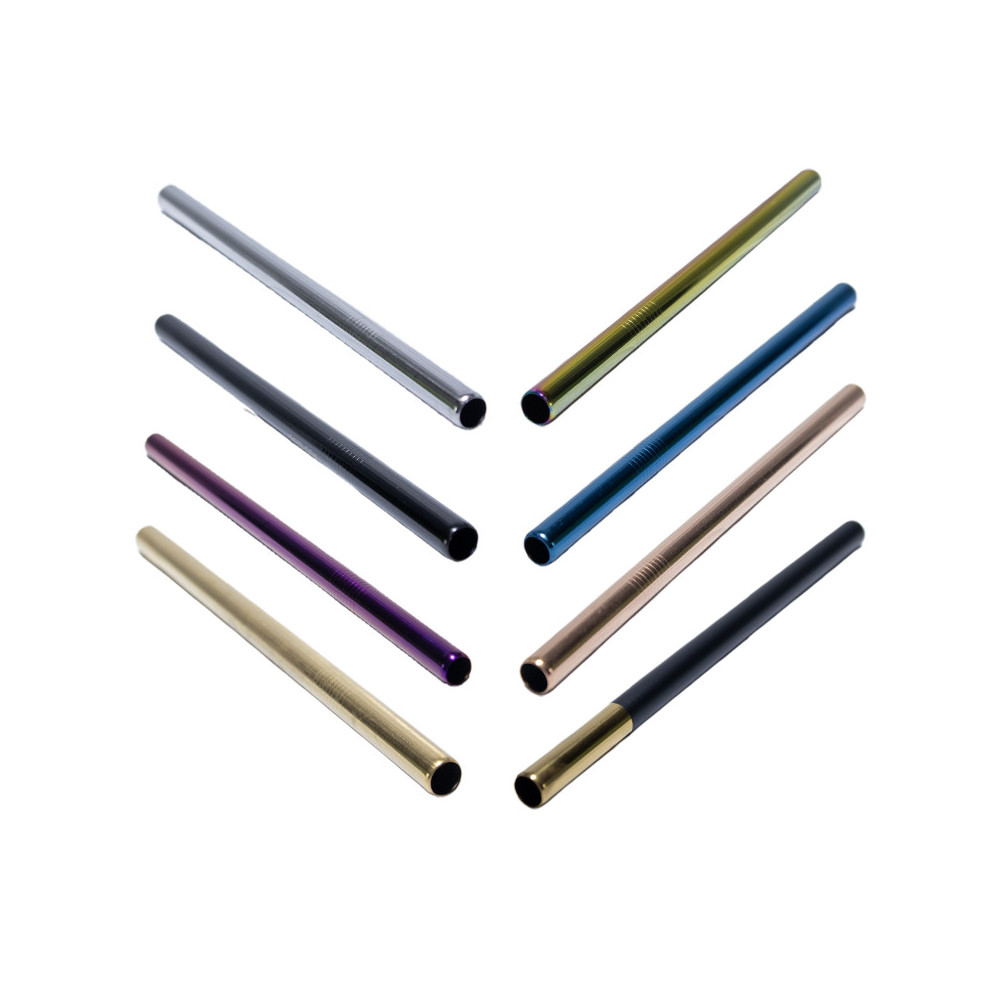 Kit 4 pailles inox Bubble Tea couleurs au choix | MY SWEET TEA