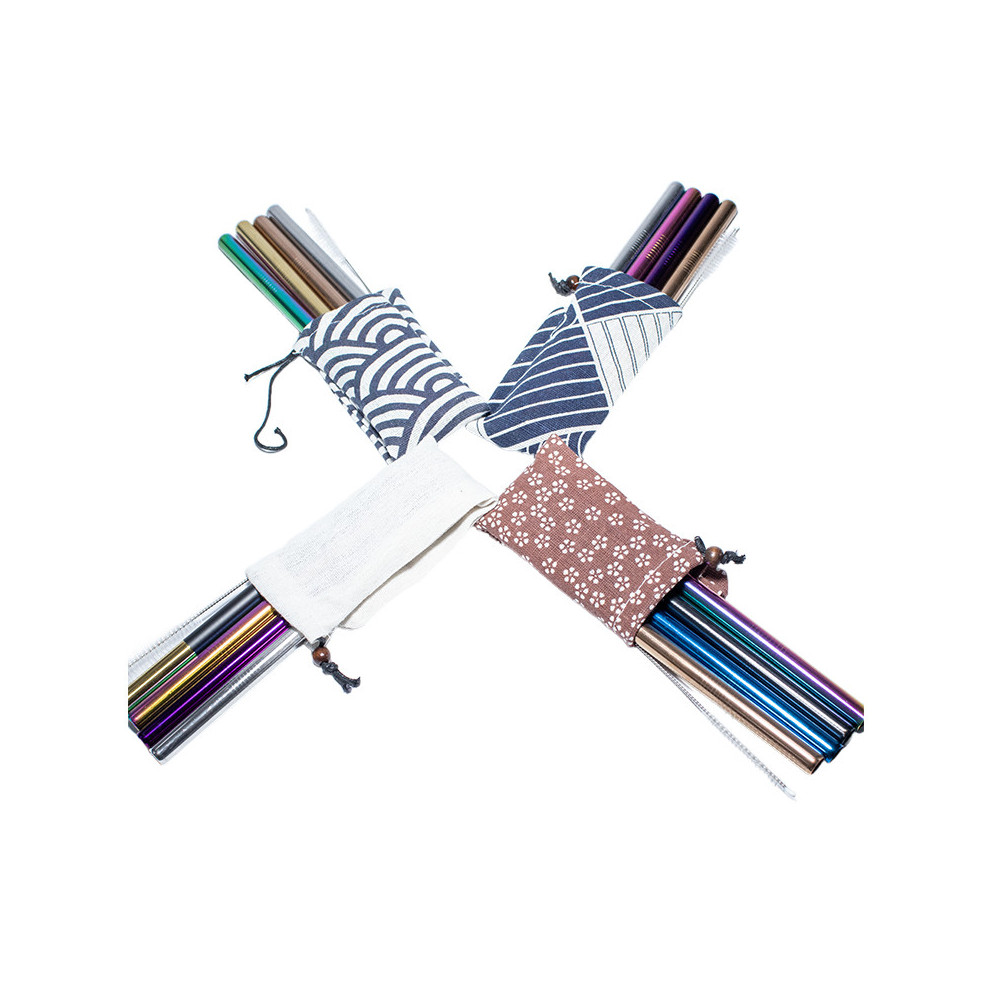 Kit 4 pailles inox Bubble Tea couleurs au choix | MY SWEET TEA