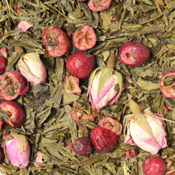 Thé vert Rose Amour – Rose, Cranberry & Framboise | MY SWEET TEA