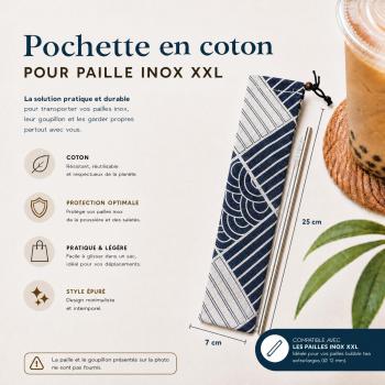 POCHETTE POUR PAILLES INOX COTTON - AI NAMI
