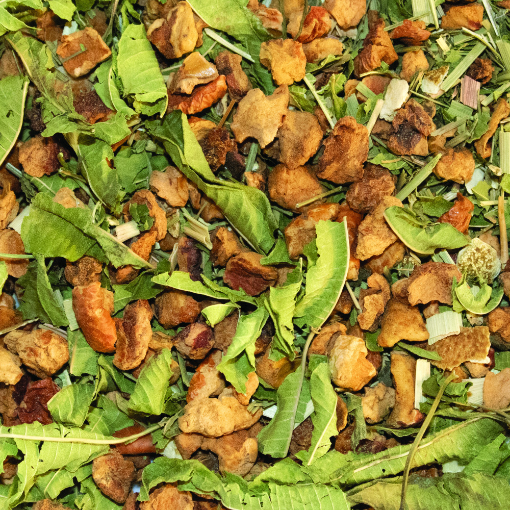 Mouna Orientale, tisane à la fleur d'oranger avec pomme, verveine et écorces d'orange