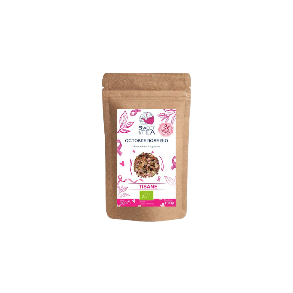 Tisane Octobre Rose bio, 2 € reversés | MY SWEET TEA