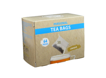 Sachets à thé rabattables - 64 sachets