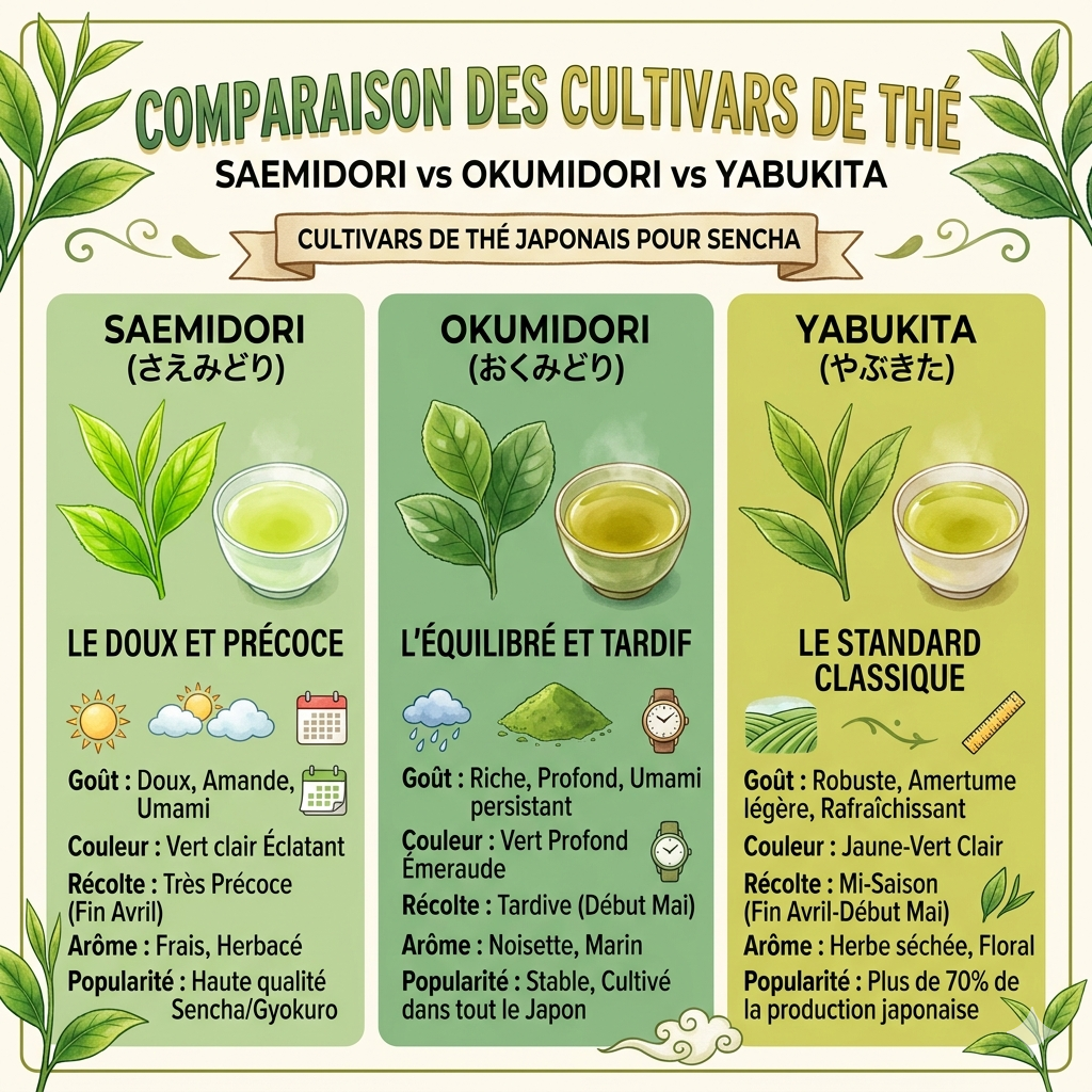 triptyque du thé japonais