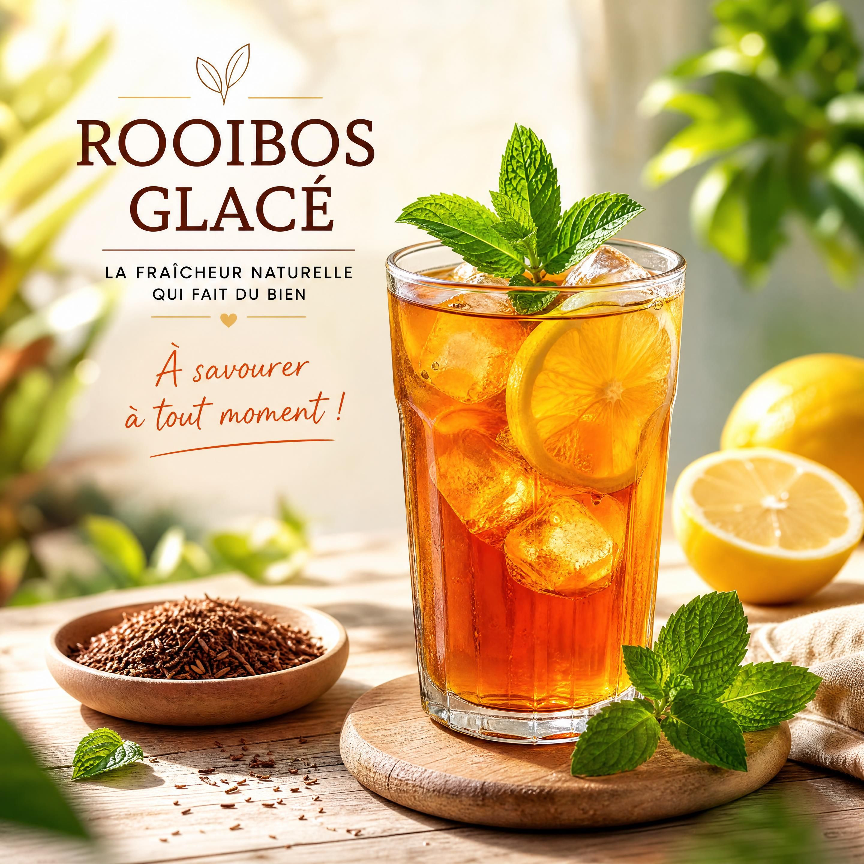 Le rooibos glacé : la boisson sans théine de tout l'été