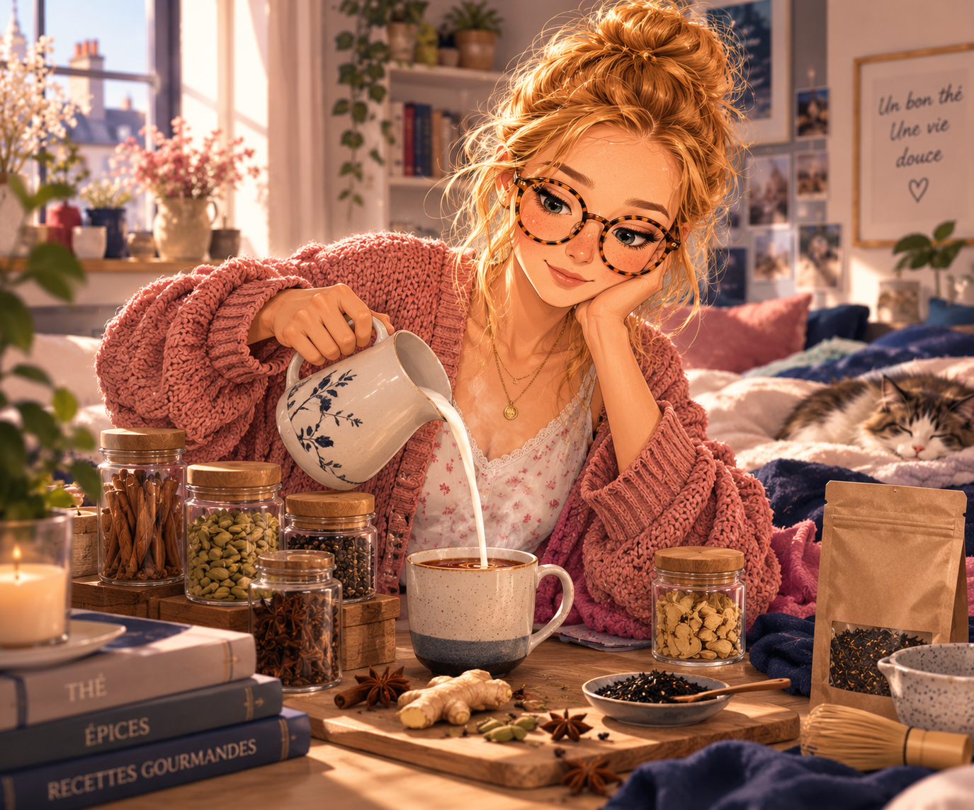 Chai latte maison : la recette aux épices