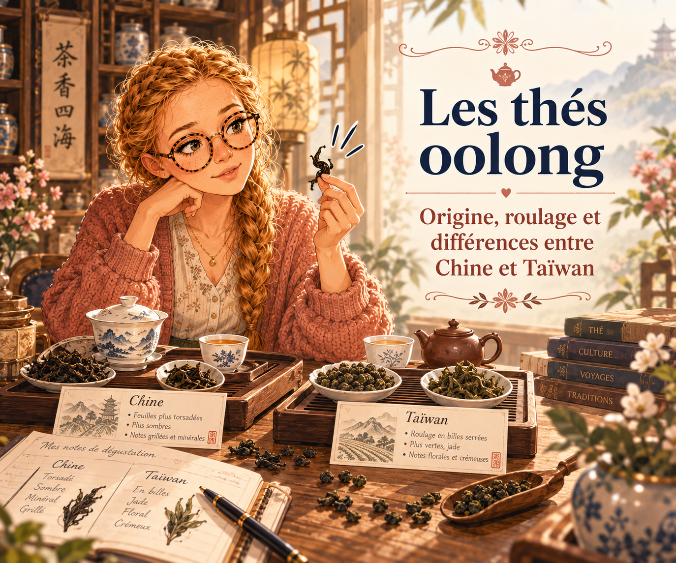 L'oolong, entre thé vert et thé noir