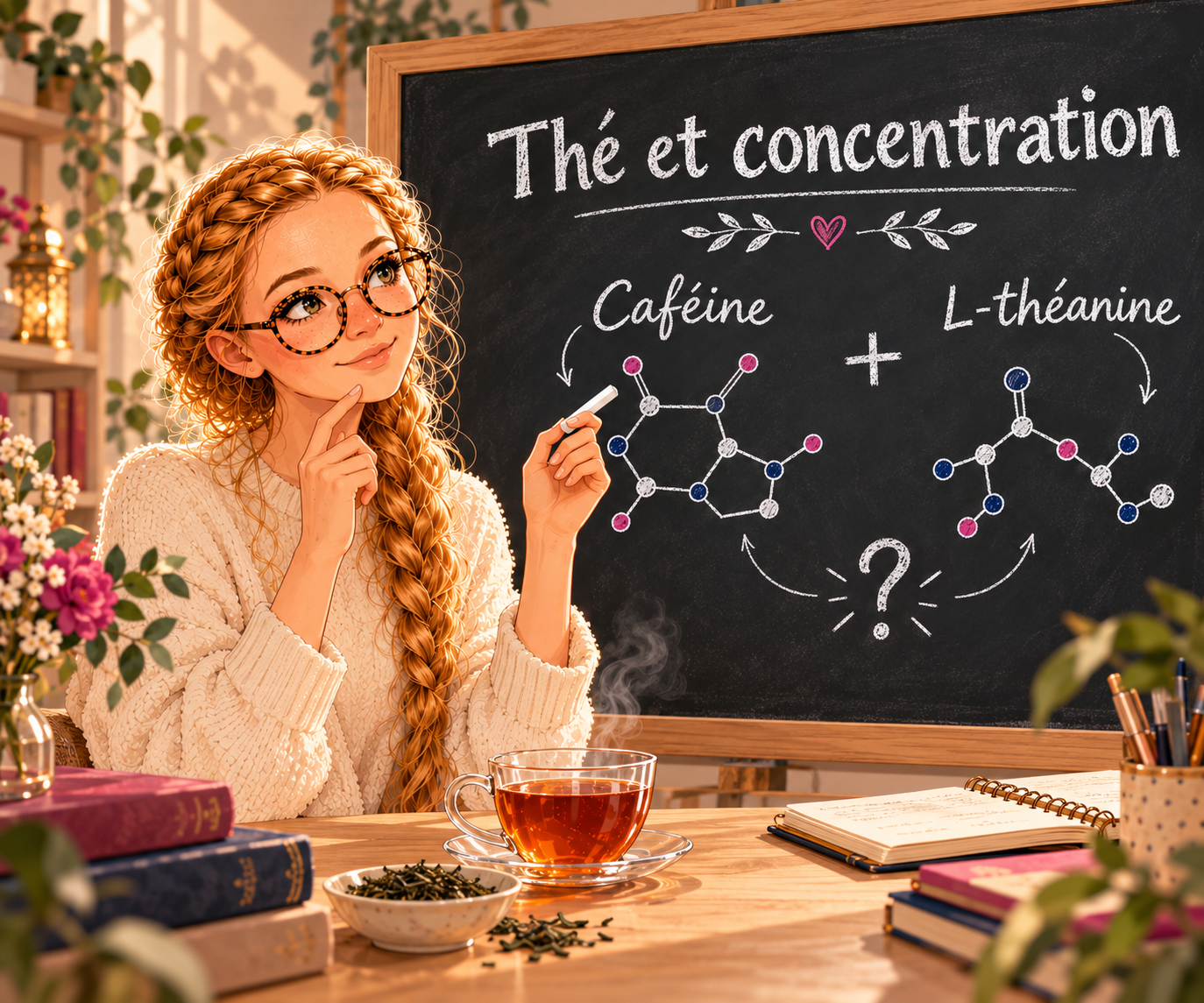 Thé et concentration : ce que font vraiment la caféine et la L-théanine