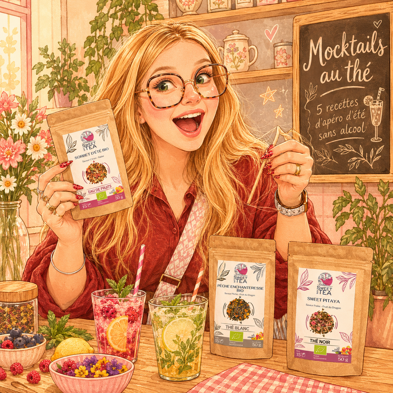 Mocktails au thé : 5 recettes d'apéro d'été sans alcool