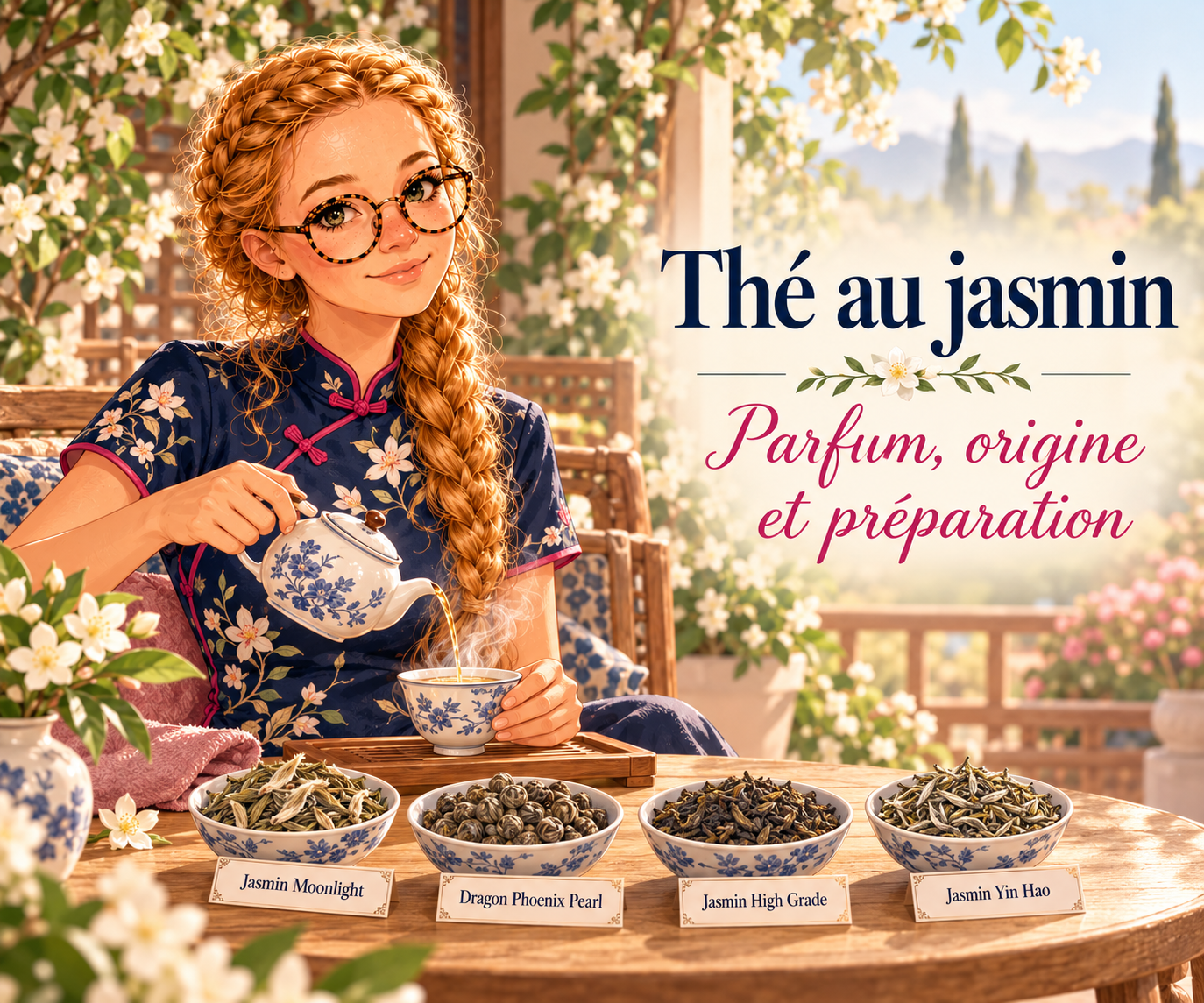 Thé au jasmin : parfum, origine et préparation