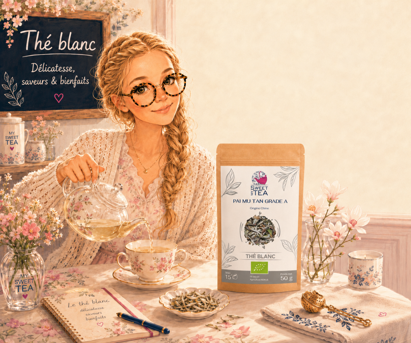 Le thé blanc : délicatesse, saveurs et bienfaits
