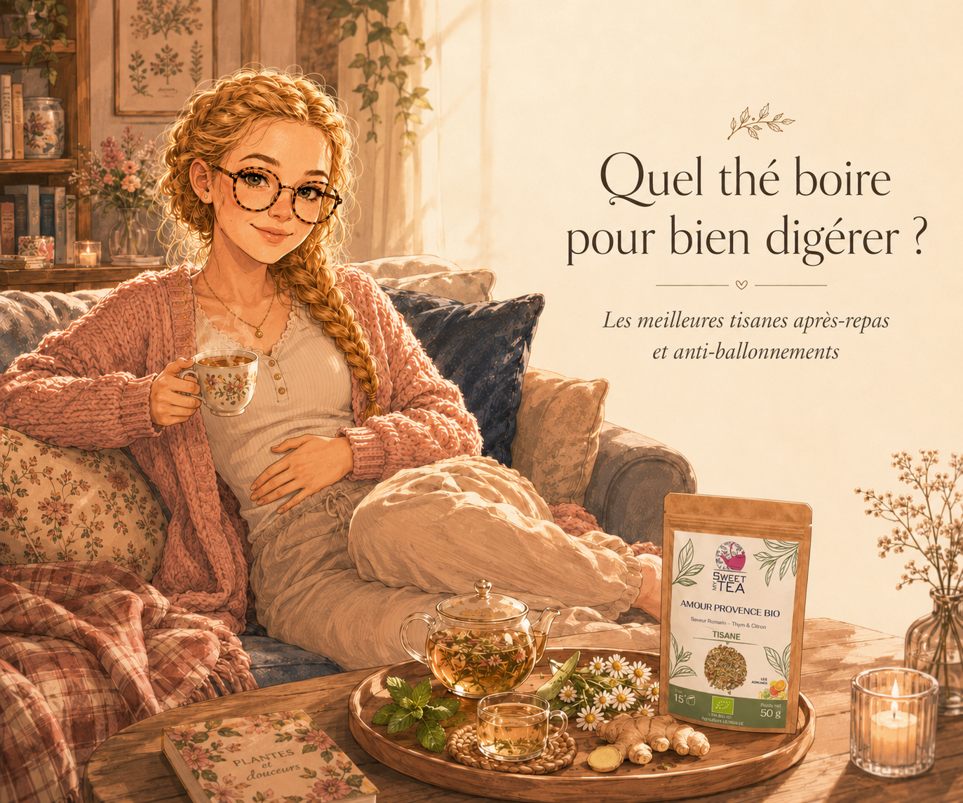 Quel the boire pour bien digerer ? Les meilleures tisanes apres-repas et anti-ballonnements